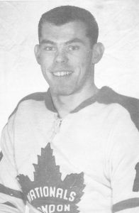 Photo of Barry Boughner in London Nationals uniform.